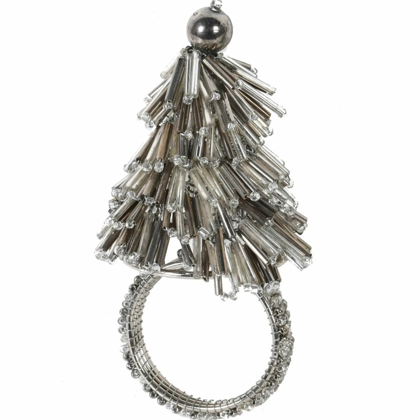 Graham & Green Table Cloths & Napkins|Table Cloths & Napkins<Set of Four Beaded Tree Napkin Rings