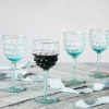 Graham & Green Glassware<Set of Four Bubble Wine Glasses