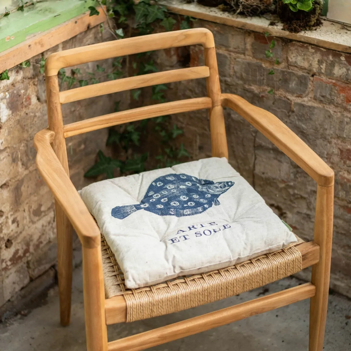 Graham & Green Seat Pads & Bed Rolls|Seat Pads & Bed Rolls<Set of Four La Mer Print Seat Pads