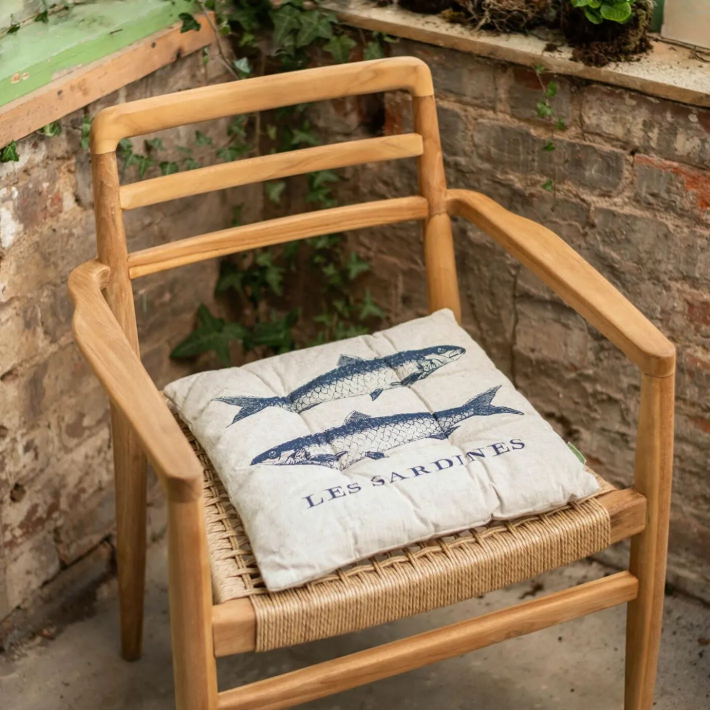 Graham & Green Seat Pads & Bed Rolls|Seat Pads & Bed Rolls<Set of Four La Mer Print Seat Pads