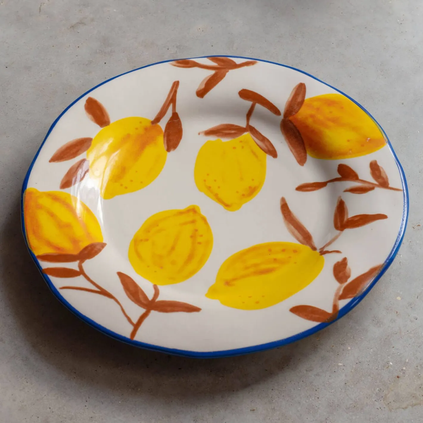 Graham & Green Outdoor Dining|Tableware<Set of Four Multi Lemons Plates