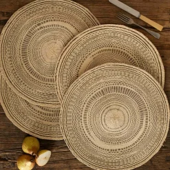 Graham & Green Outdoor Dining|Placemats, Coasters & Trays<Set of Four Natural Woven Placemats