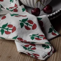 Graham & Green Table Cloths & Napkins|Table Cloths & Napkins<Set of Four Ooty Napkins