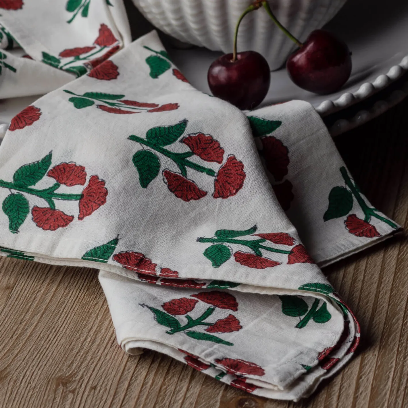 Graham & Green Table Cloths & Napkins|Table Cloths & Napkins<Set of Four Ooty Napkins