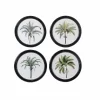Graham & Green Prints & Wall Art<Set of Four Round Framed Palm Prints