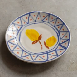 Graham & Green Outdoor Dining|Tableware<Set of Four Yellow Lemon Plates