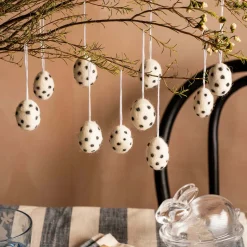 Graham & Green Decorative Accessories<Set of Ten Spotty Egg Hanging Decorations