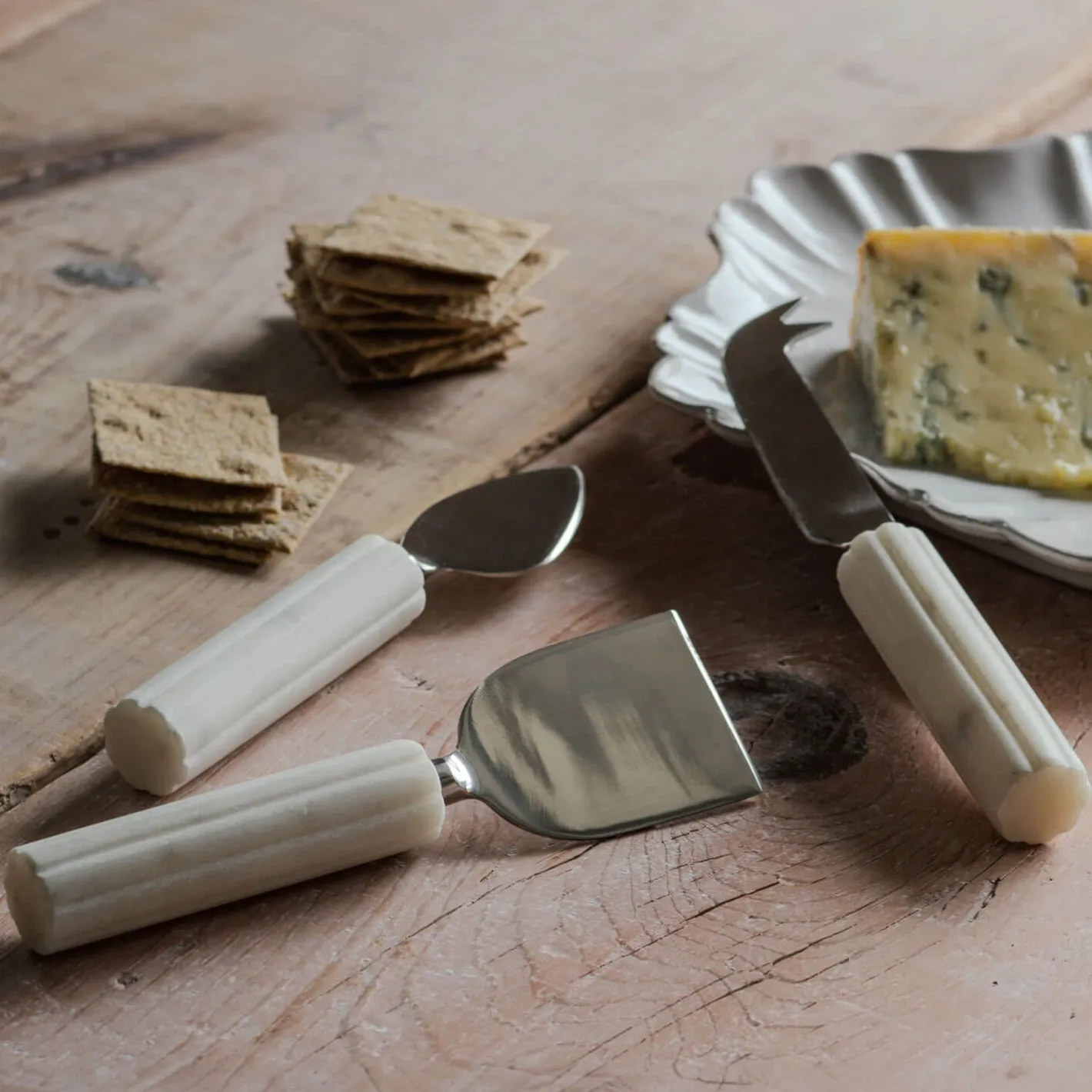 Graham & Green Outdoor Dining|Tableware<Set of Three Marble Cheese Knives