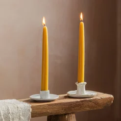 Graham & Green Candle Holders & Candles<Set of Two Beeswax Dinner Candles