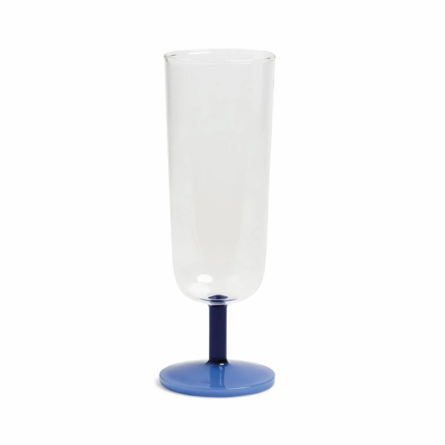 Graham & Green Glassware<Set of Two Blue Morgan Glass Flutes