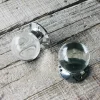 Graham & Green Knobs & Handles<Set of Two Clear Glass and Chrome Globe Door Knobs