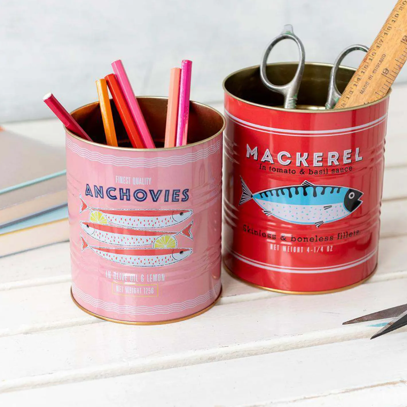 Graham & Green Kitchen Accessories<Set of Two Fish Tins