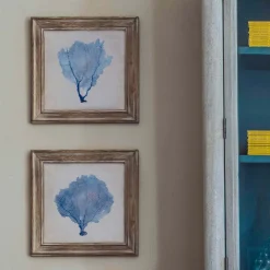 Graham & Green Prints & Wall Art<Set of Two Framed Blue Coral Pictures