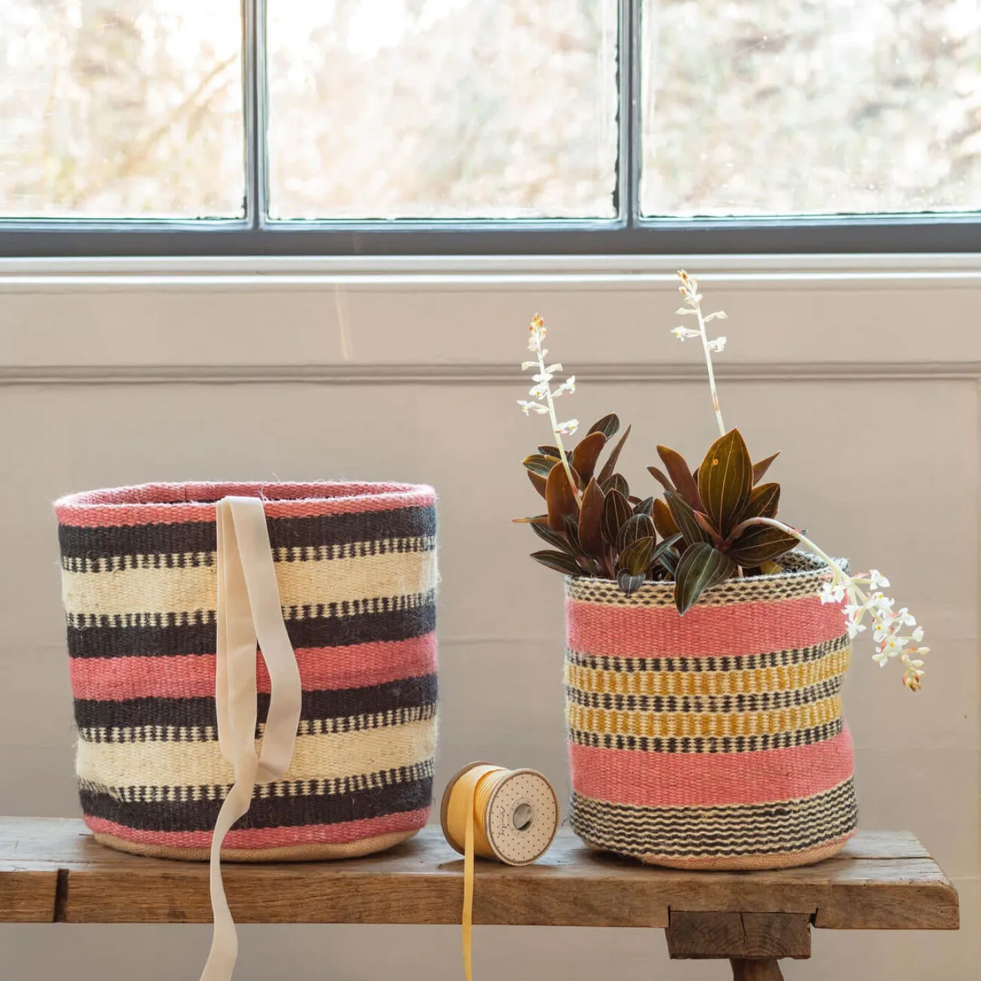 Graham & Green Vases & Plant Pots|Household Storage<Set of Two Jute Bins