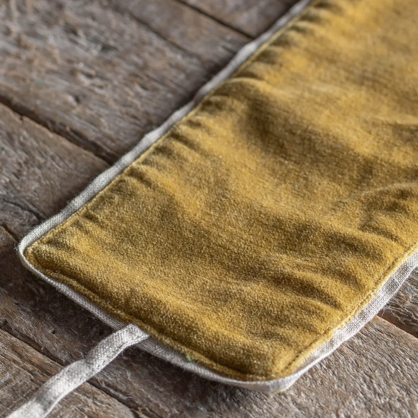 Graham & Green Curtains & Curtain Ties<Set of Two Mustard Velvet Curtain Tie Backs