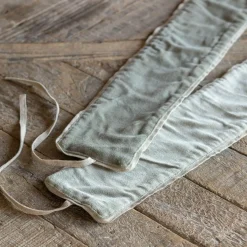 Graham & Green Curtains & Curtain Ties<Set of Two Sage Green Velvet Curtain Tie Backs