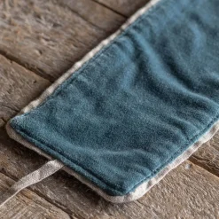 Graham & Green Curtains & Curtain Ties<Set of Two Smoke Blue Velvet Curtain Tie Backs