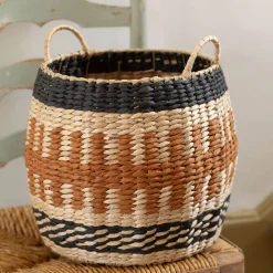 Graham & Green Laundry Baskets<Set of Two Terracotta and Natural Baskets