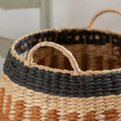 Graham & Green Laundry Baskets<Set of Two Terracotta and Natural Baskets