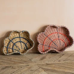 Graham & Green Decorative Accessories|Household Storage<Set of Two Woven Shell Trays