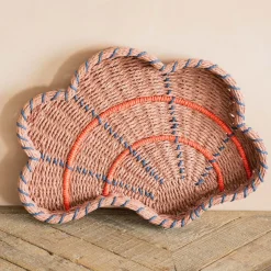 Graham & Green Decorative Accessories|Household Storage<Set of Two Woven Shell Trays