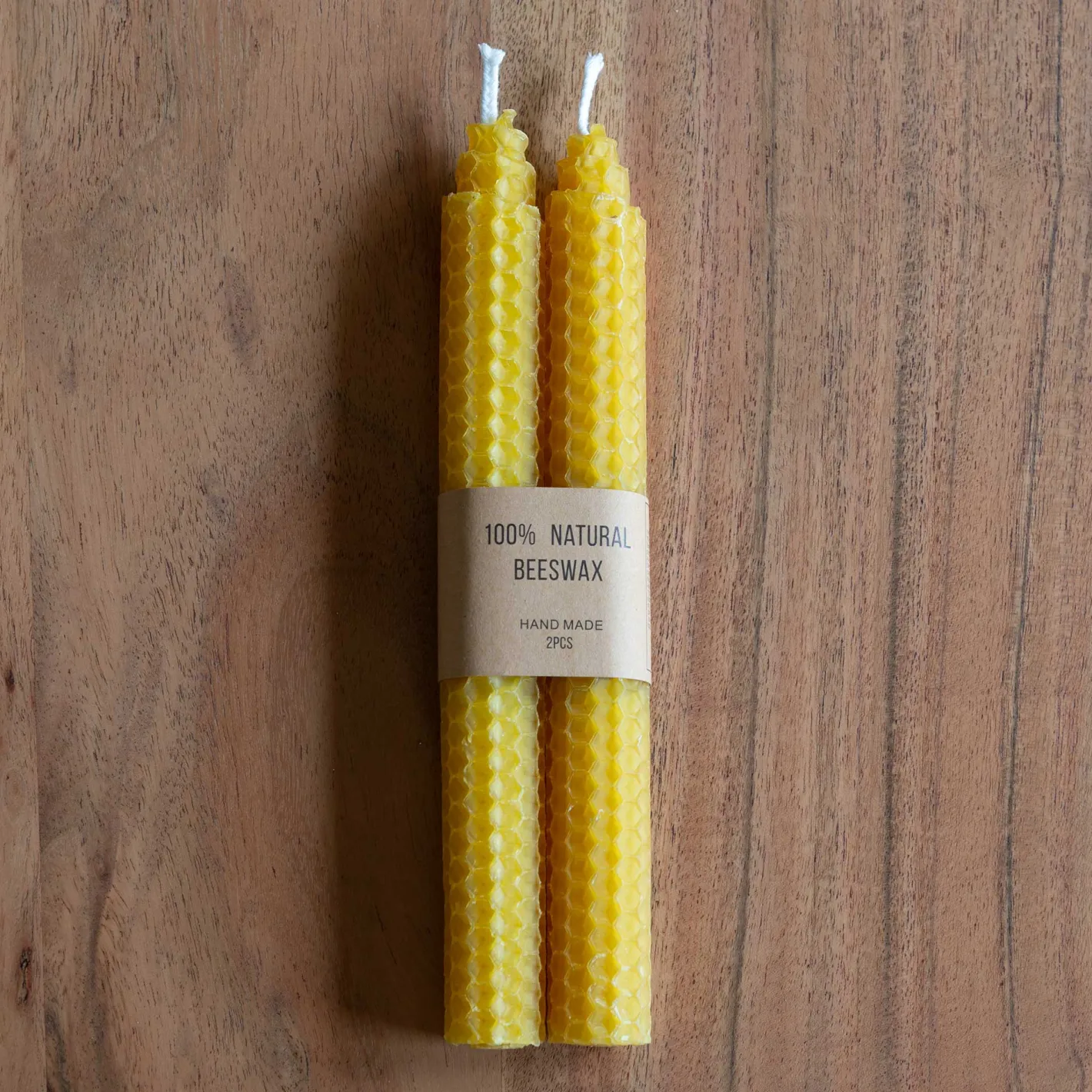 Graham & Green Candle Holders & Candles<Set of Two Yellow Beeswax Candles