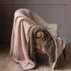 Graham & Green Sofa Throws|Throws & Blankets<Sherpa Throw Blush