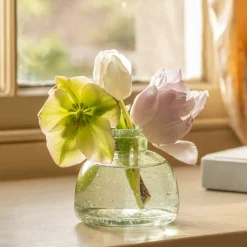 Graham & Green Vases & Plant Pots<Short Rustic Glass Posy Vase