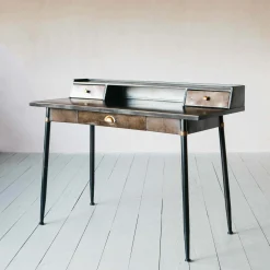 Graham & Green Desks<Sid Black Metal Desk