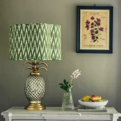 Graham & Green Table Lamps<Silver and Gold Pineapple Lamp