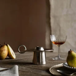 Graham & Green Candle Holders & Candles<Silver Rest Candle Holder
