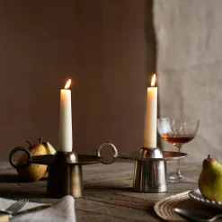 Graham & Green Candle Holders & Candles<Silver Rest Candle Holder