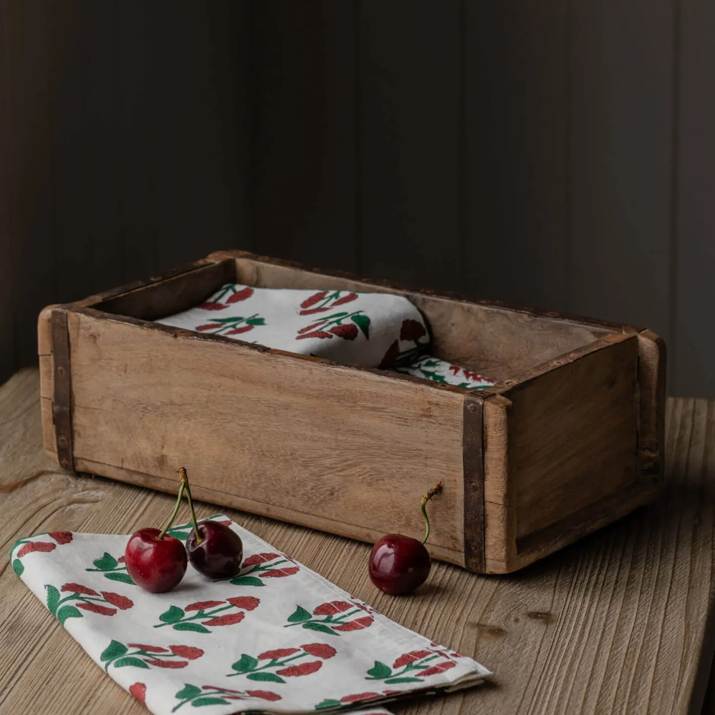 Graham & Green Bathroom Accessories|Household Storage<Single Wooden Brick Mould Storage Box