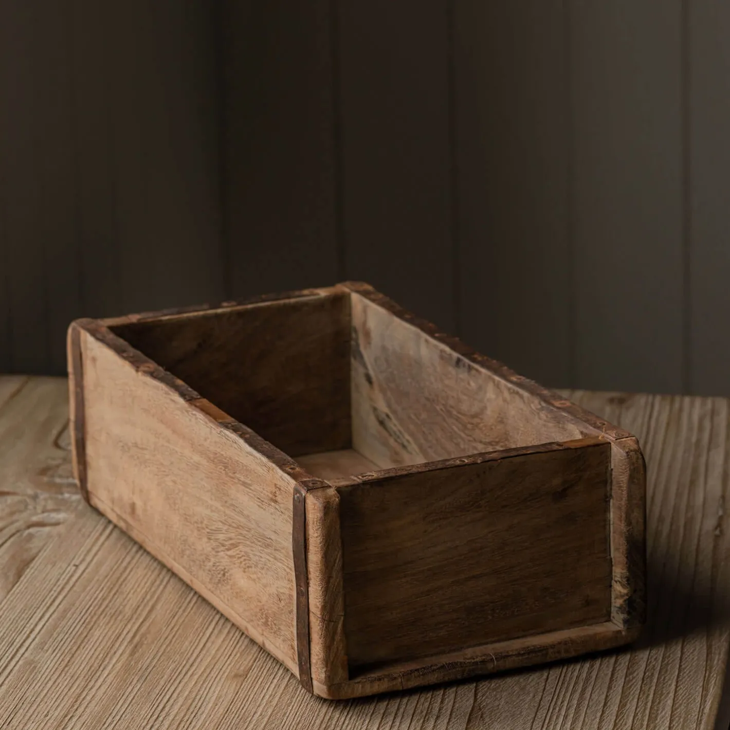 Graham & Green Bathroom Accessories|Household Storage<Single Wooden Brick Mould Storage Box