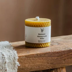 Graham & Green Candle Holders & Candles<Small Beeswax Pillar Candle