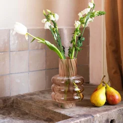 Graham & Green Vases & Plant Pots<Small Cinnie Brown Glass Vase