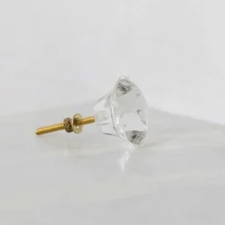 Graham & Green Knobs & Handles<Small Clear Glass Knob