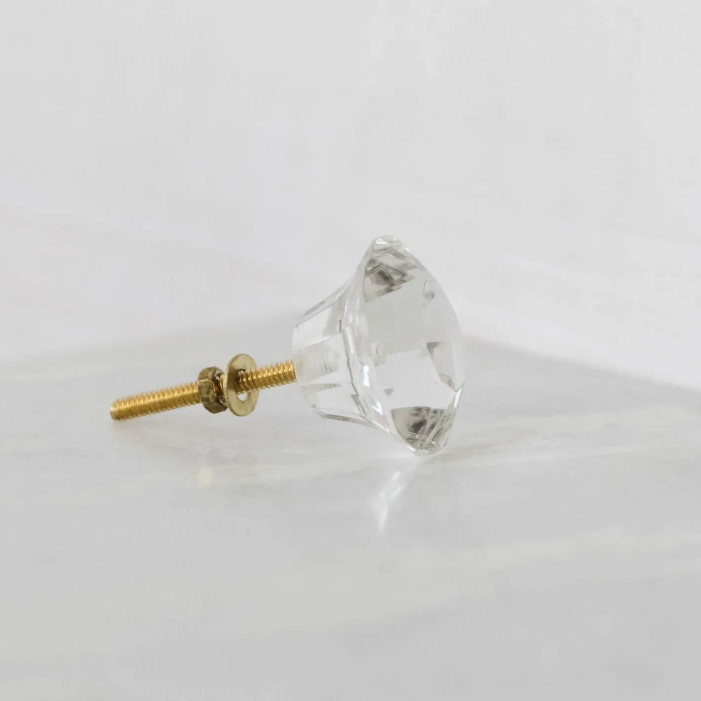 Graham & Green Knobs & Handles<Small Clear Glass Knob