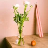 Graham & Green Vases & Plant Pots<Small Curved Clear Glass Vase