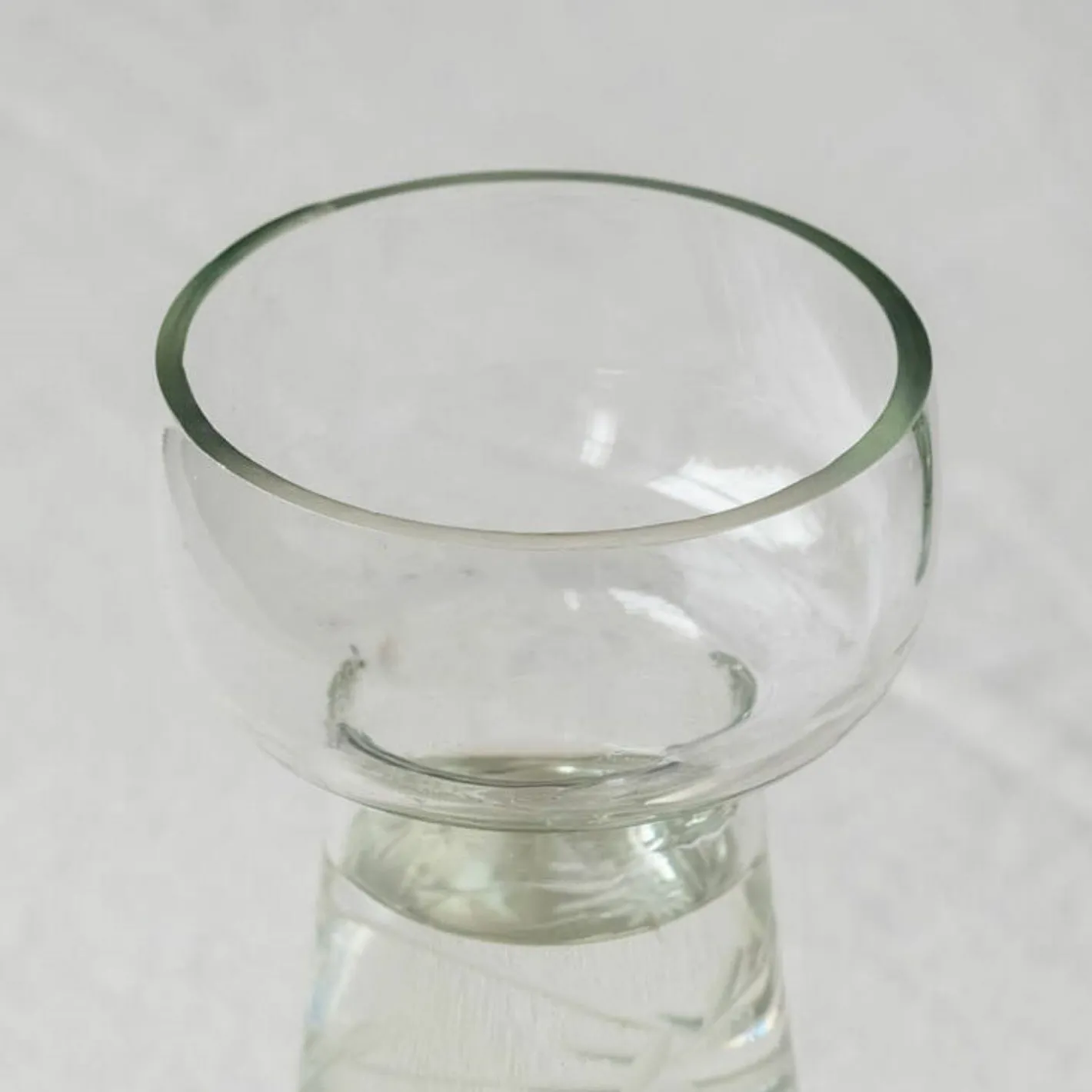 Graham & Green Vases & Plant Pots<Small Etched Floral Clear Glass Vase
