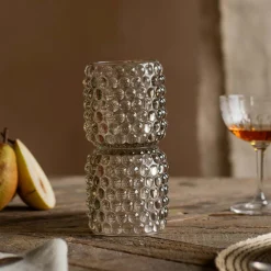 Graham & Green Candle Holders & Candles<Small Grey Stacked Bubble Tealight Holder