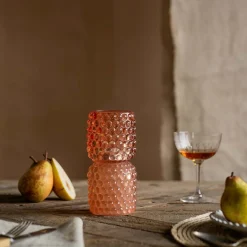 Graham & Green Candle Holders & Candles<Small Pink Stacked Bubble Tealight Holder