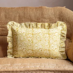 Graham & Green Sofa Cushions|Cushions<Small Rectangular Floral Block Printed Cushions