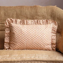 Graham & Green Sofa Cushions|Cushions<Small Rectangular Floral Block Printed Cushions