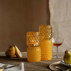 Graham & Green Candle Holders & Candles<Small Yellow Stacked Bubble Tealight Holder