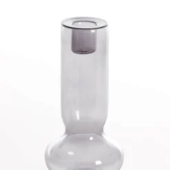 Graham & Green Candle Holders & Candles<Smoke Grey Bubble Candle Holder