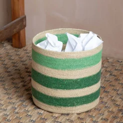 Graham & Green Household Storage<Soro Green Stripe Basket