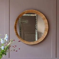 Graham & Green Round Mirrors|Wall Mirrors<Sorrento Rattan Wall Mirror