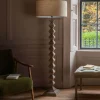 Graham & Green Floor Lamps<Spencer Floor Lamp with Linen Shade