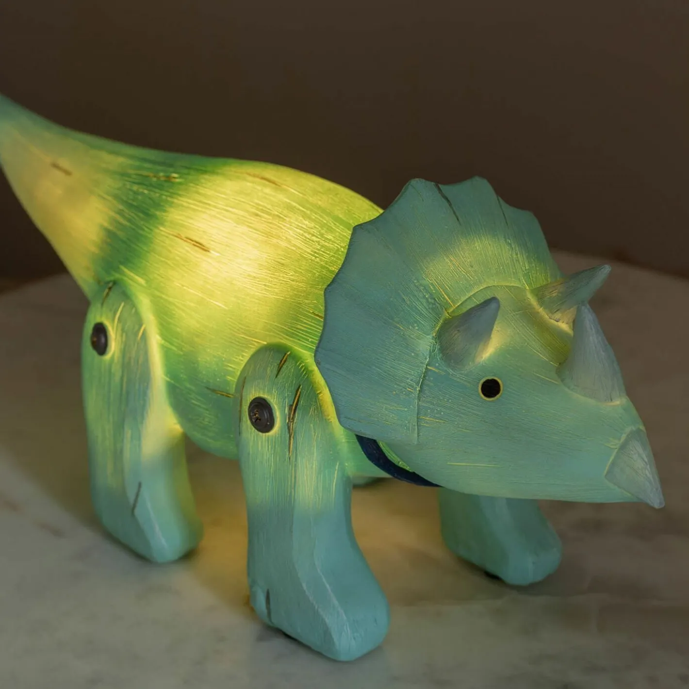 Graham & Green Table Lamps<Standing Triceratops Night Light